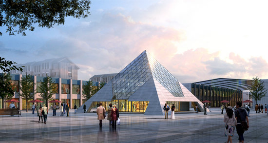 任丘金字塔网架